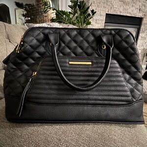 Perfect Condition! Steve Madden Black Quilted Leather Handbag